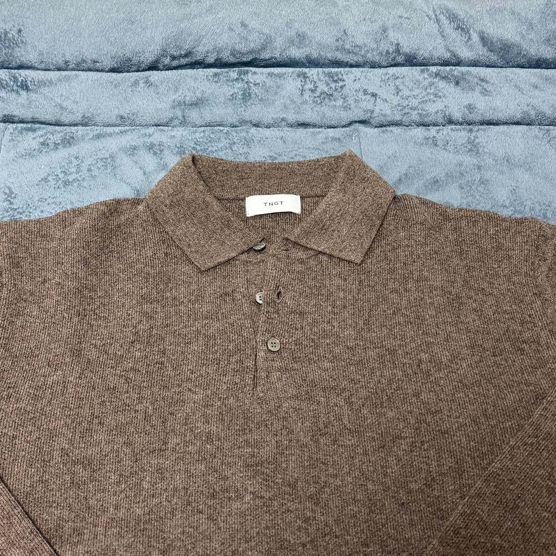 Tngt 울캐시미어 폴로니트 상품이미지2