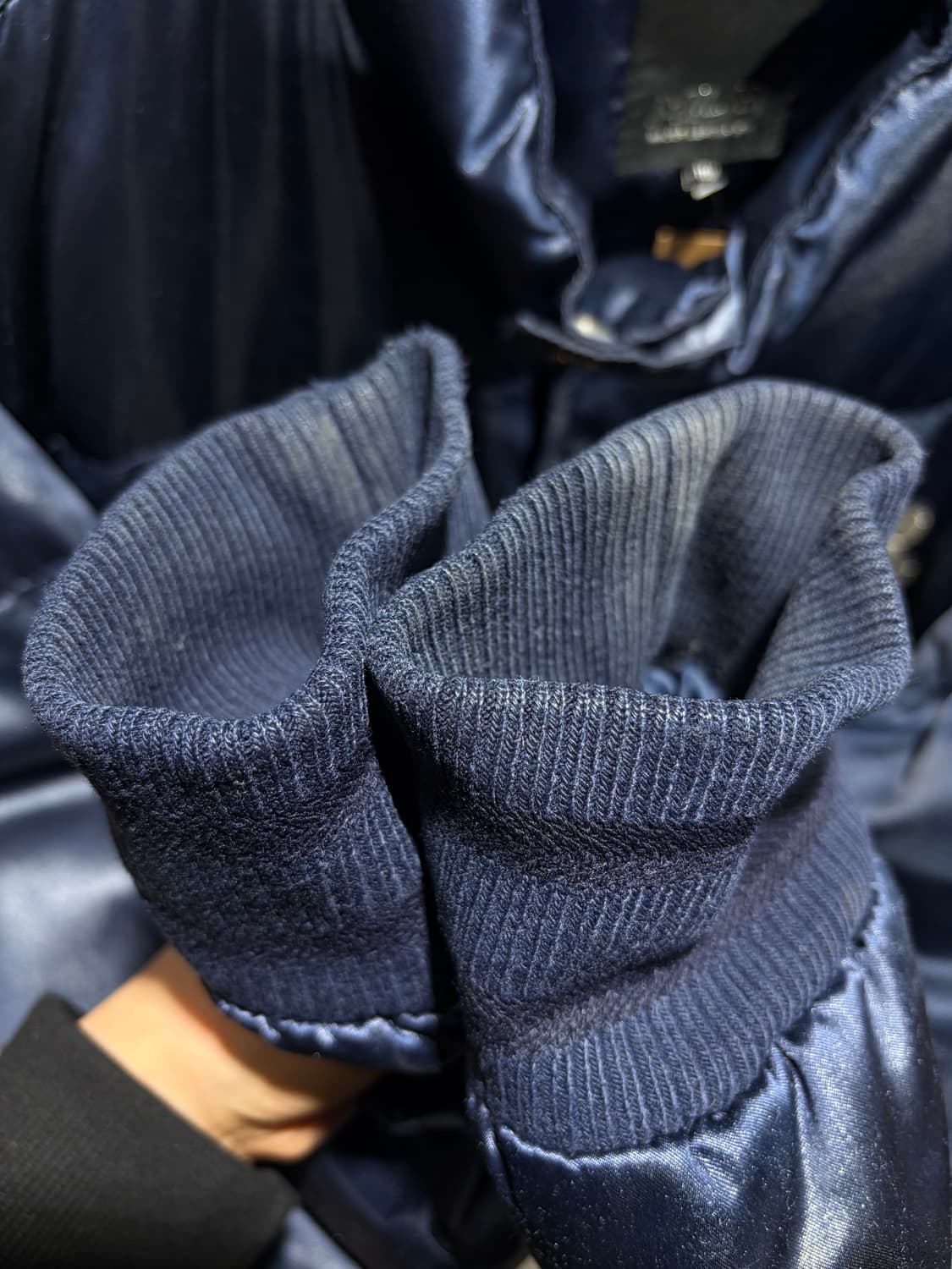 XXL MLB 엠엘비 뉴욕양키스 글로시 네이비 패디드 자켓 상품이미지9