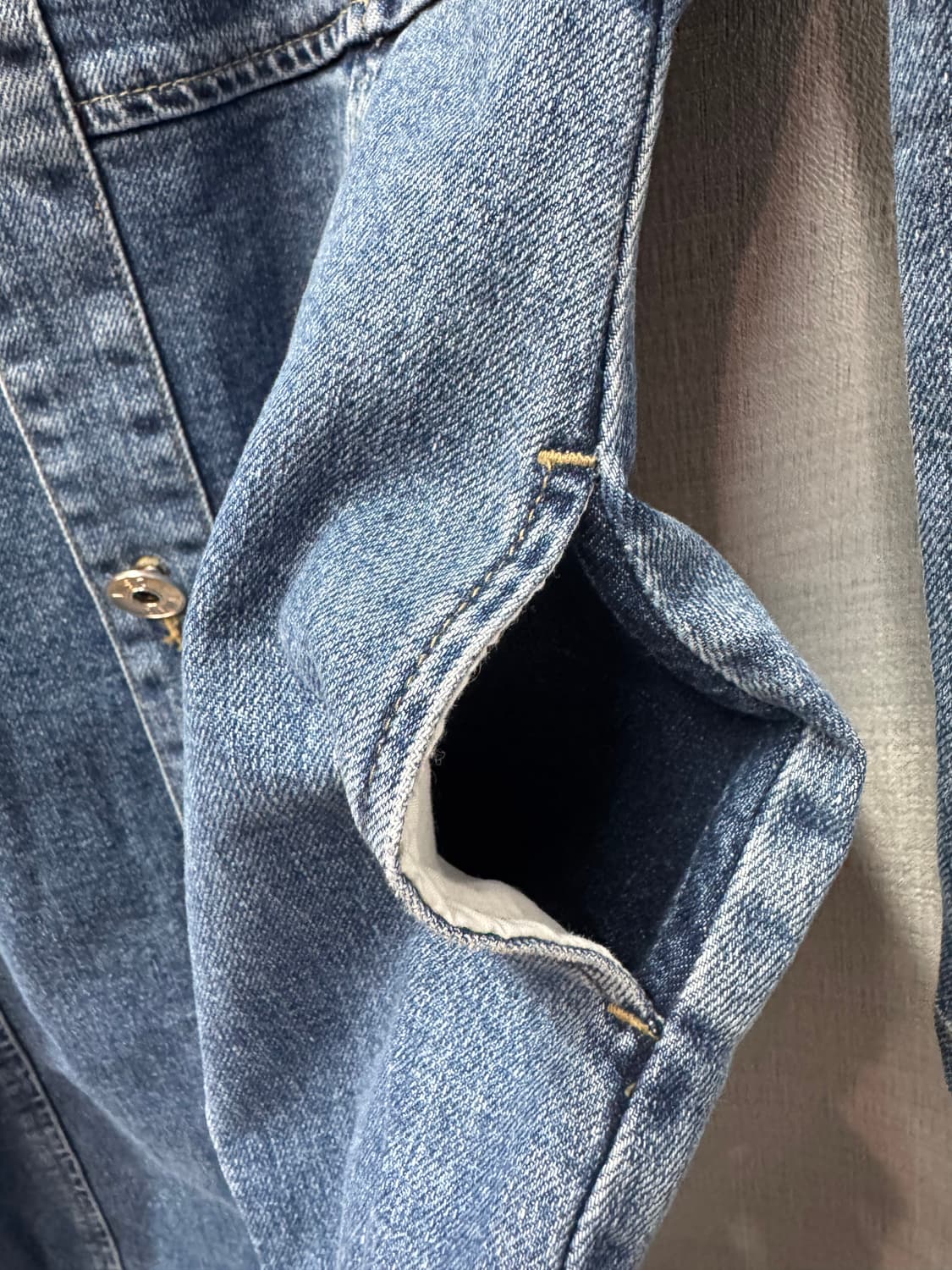 듀엘 스퀘어넥 퍼프 데님 원피스 55(S) 상품이미지5