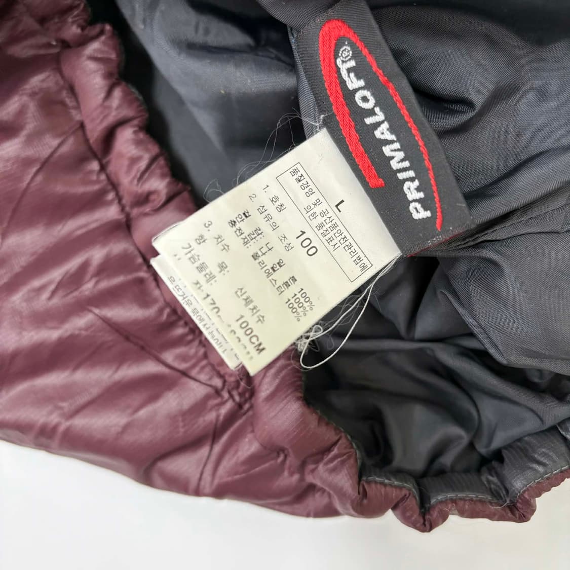 노스페이스 배색 경량 후드 패딩 자켓 점퍼(100) 상품이미지5