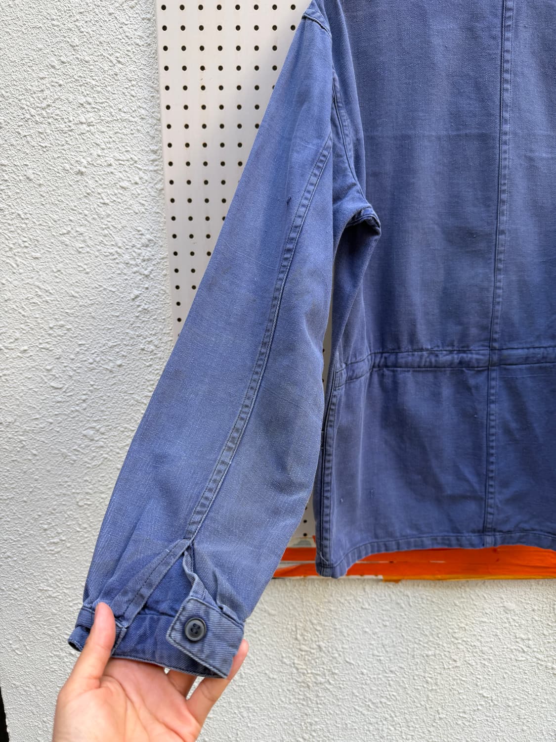 WASHED BLUE OLD VINTAGE FRENCH 프렌치워크자켓 상품이미지9