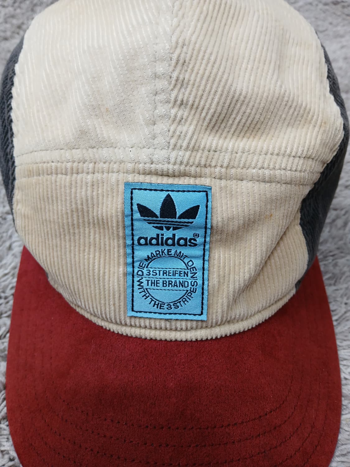 빈티지 아디다스 코듀로이 5패널 캡 모자 상품이미지2
