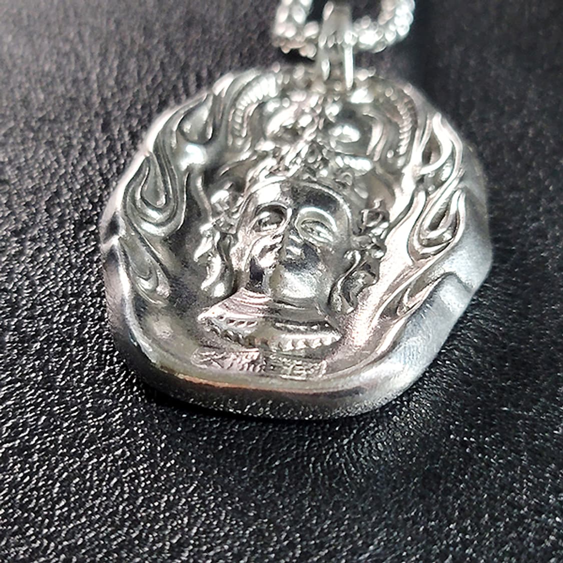 Manjushri 백동 펜던트 엔틱 부처님 문수보살 남자 목걸이 상품이미지2