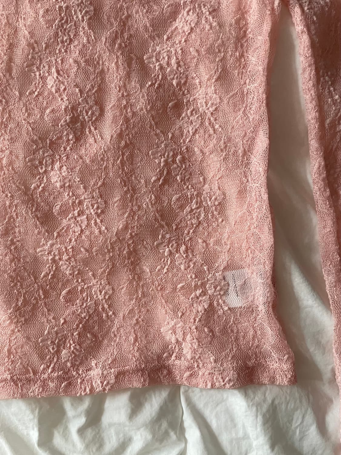 (vintage) 시스루 레이스 티 상품이미지2