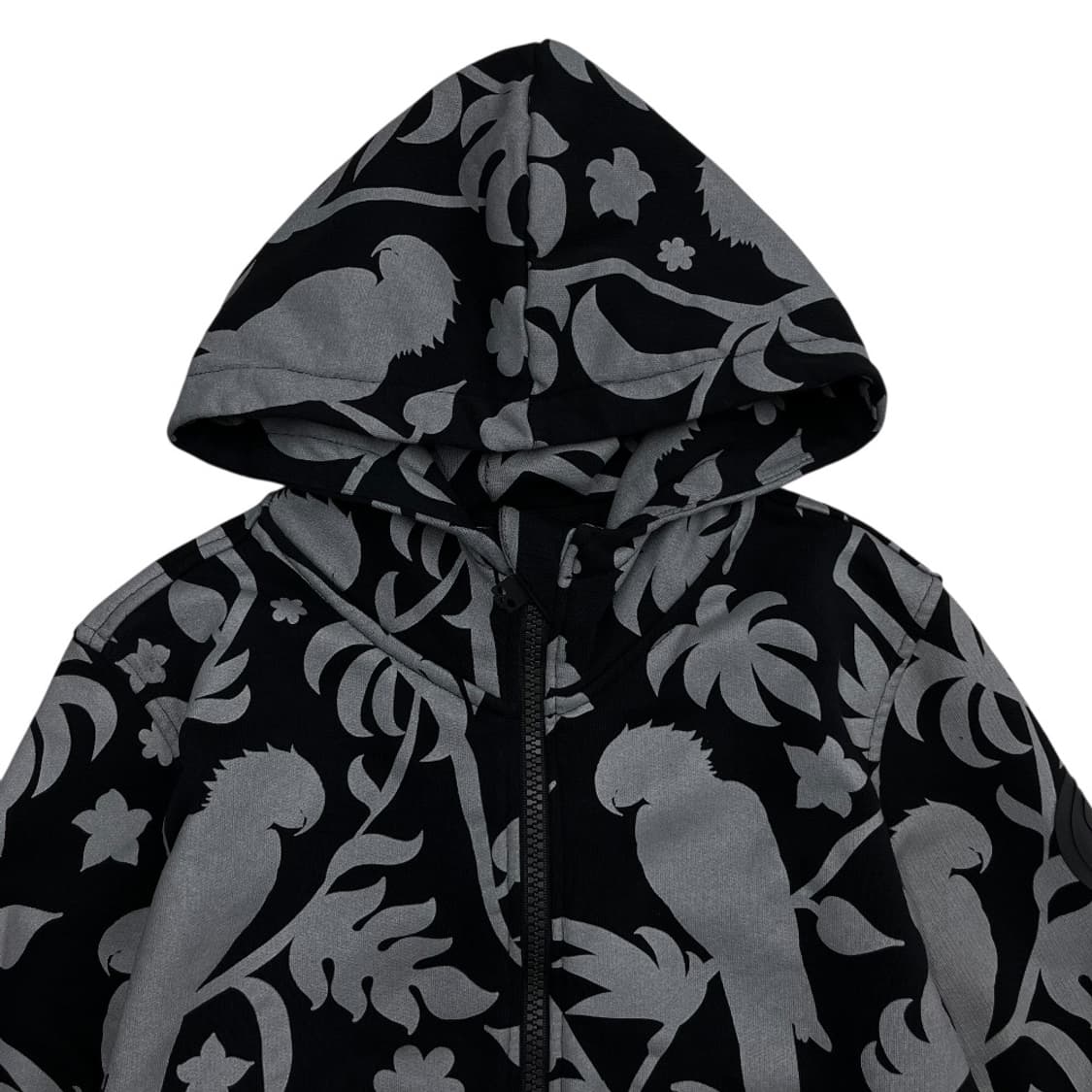 하이드로겐 패턴 블랙 후드집업 S 상품이미지5