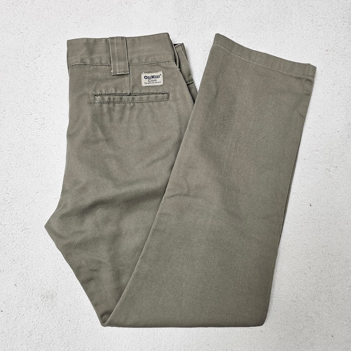 30 오시코시 클래식 면바지 카키색 상품이미지1