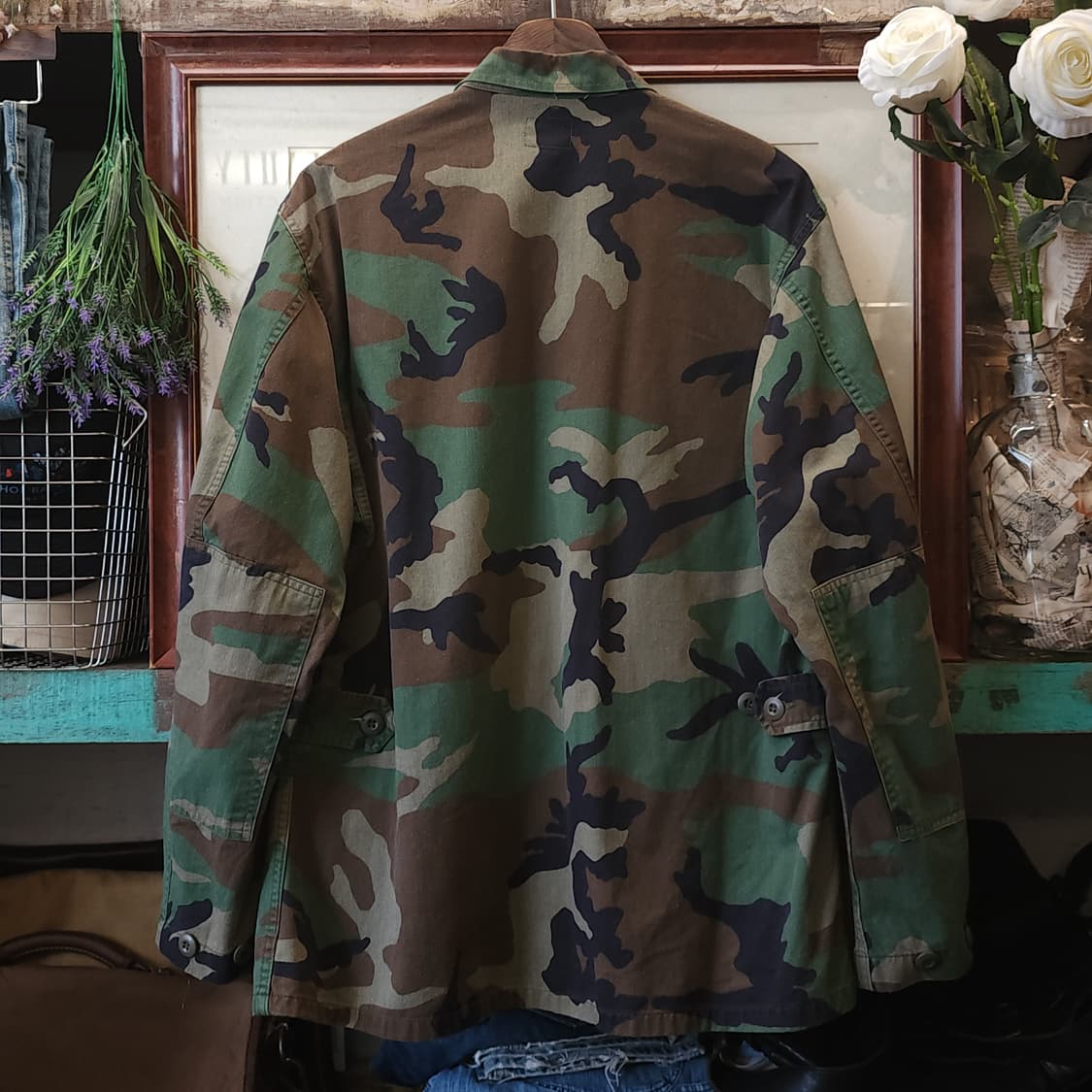 90s 미군 우드랜드 카모셔츠 BDU 미디움 레귤러 상품이미지3