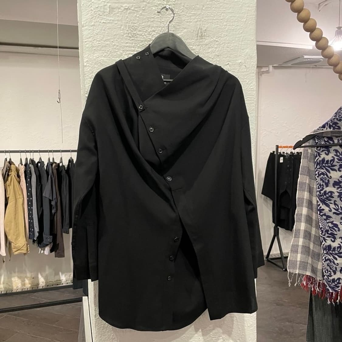 요지야마모토 드레이핑 셔츠 상품이미지1