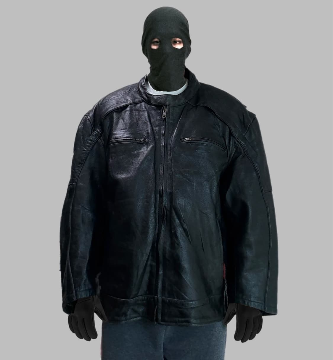 빈티지 소가죽 칸예핏 오버사즈 바이커자켓 상품이미지1