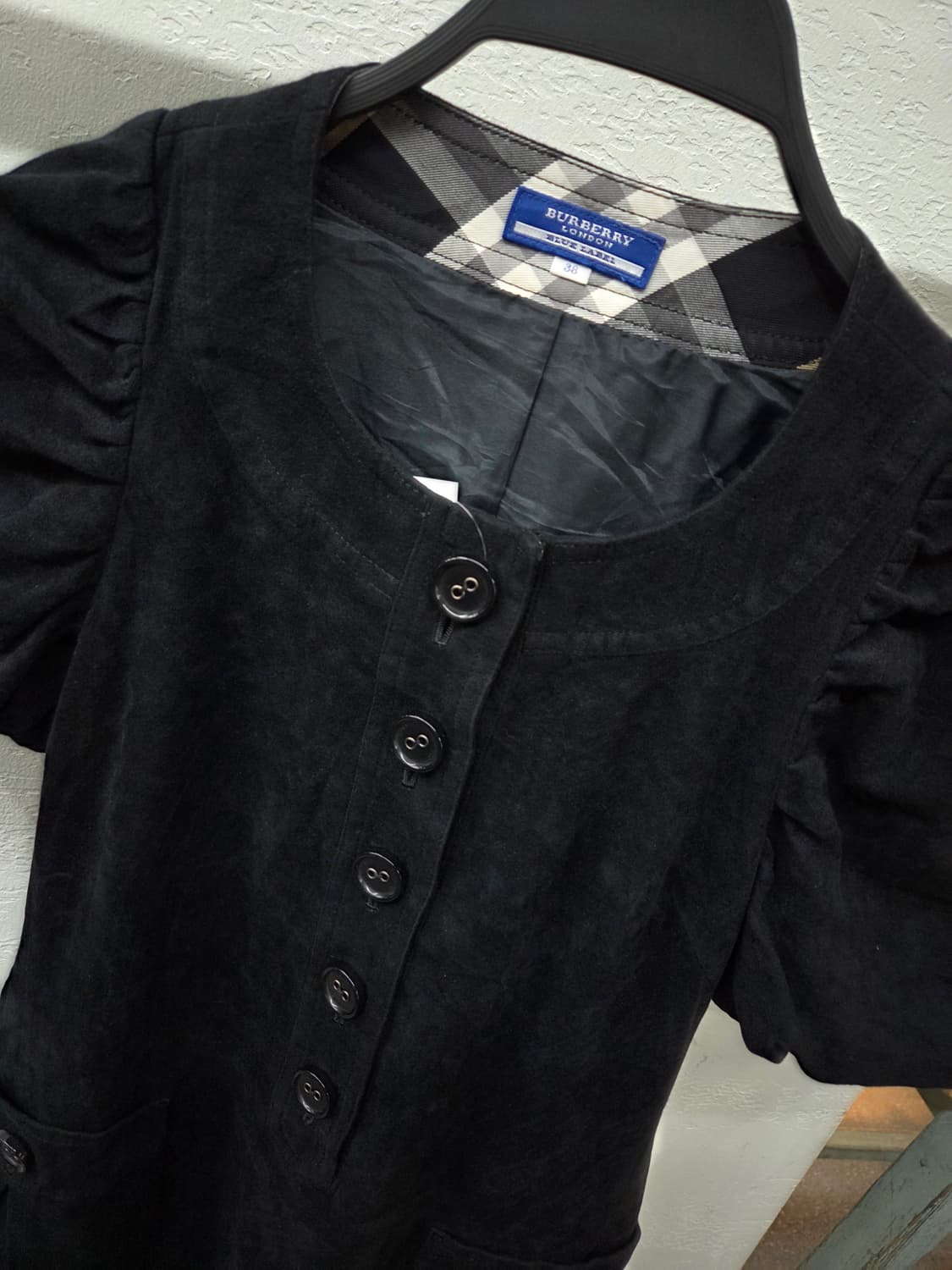 Burberry 버버리 블랙 라운드넥 퍼프원피스 상품이미지2