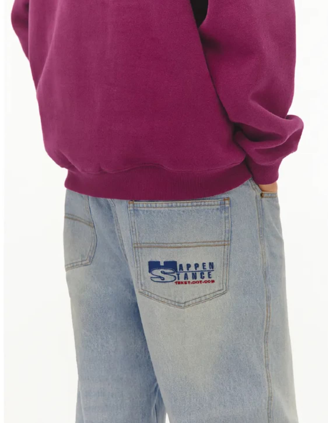 테켓 teket 라이트블루 연청바지 m  상품이미지4