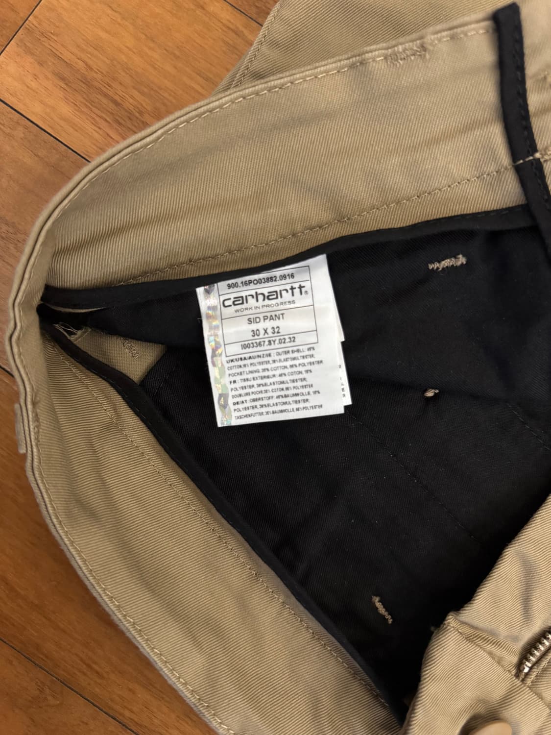 칼하트wip 시드펜츠 30x32 상품이미지4