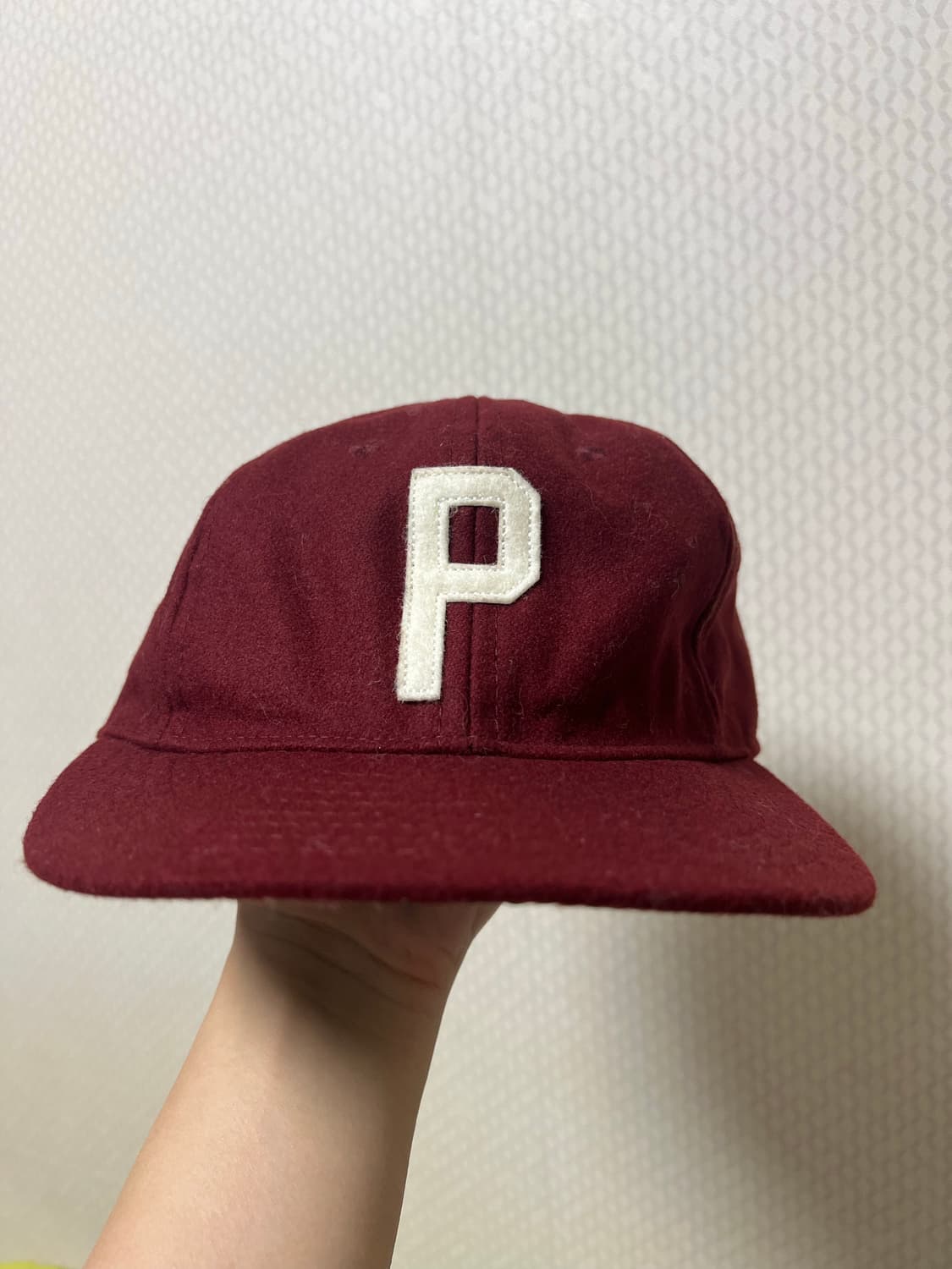 이벳필드 USA 버건디 울 볼캡 상품이미지2