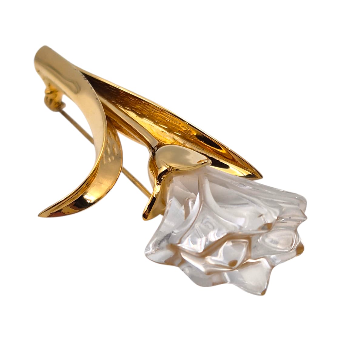 90s 스와로브스키 크리스탈 백합 송이 빅 브로치 상품이미지5