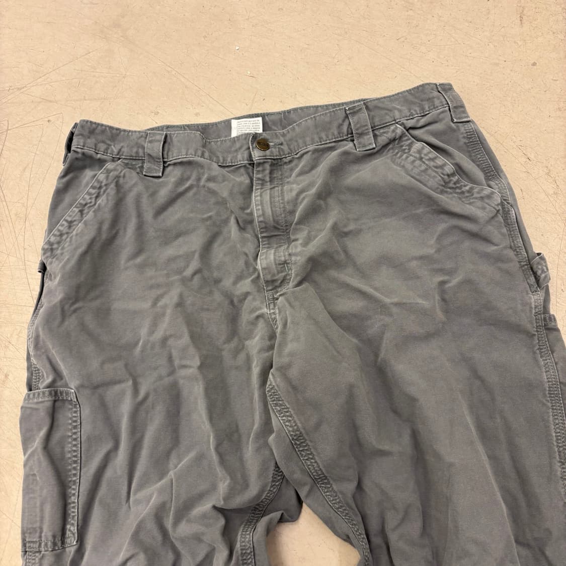 칼하트 그레이 워크 카펜터 팬츠 상품이미지2