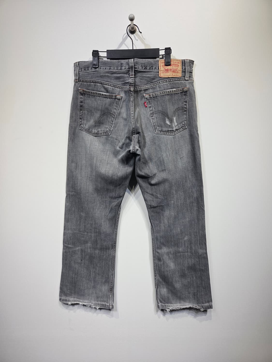 리바이스(Levi's) 527 로우 부츠컷 그레이 데님 팬츠 상품이미지5