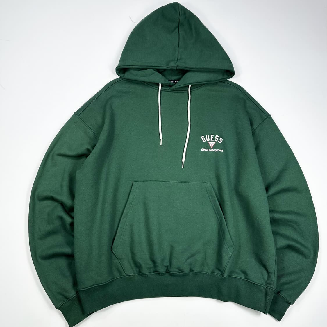 게스 x 엘리오티 그린 백로고 후드티 (실측 L) 상품이미지2