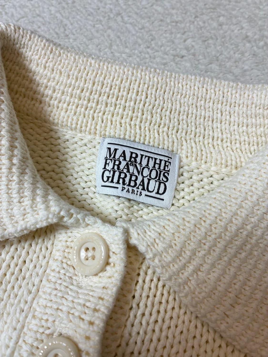 마리떼프랑소와저버 코튼 크롭 카라 니트 PN7740 상품이미지7