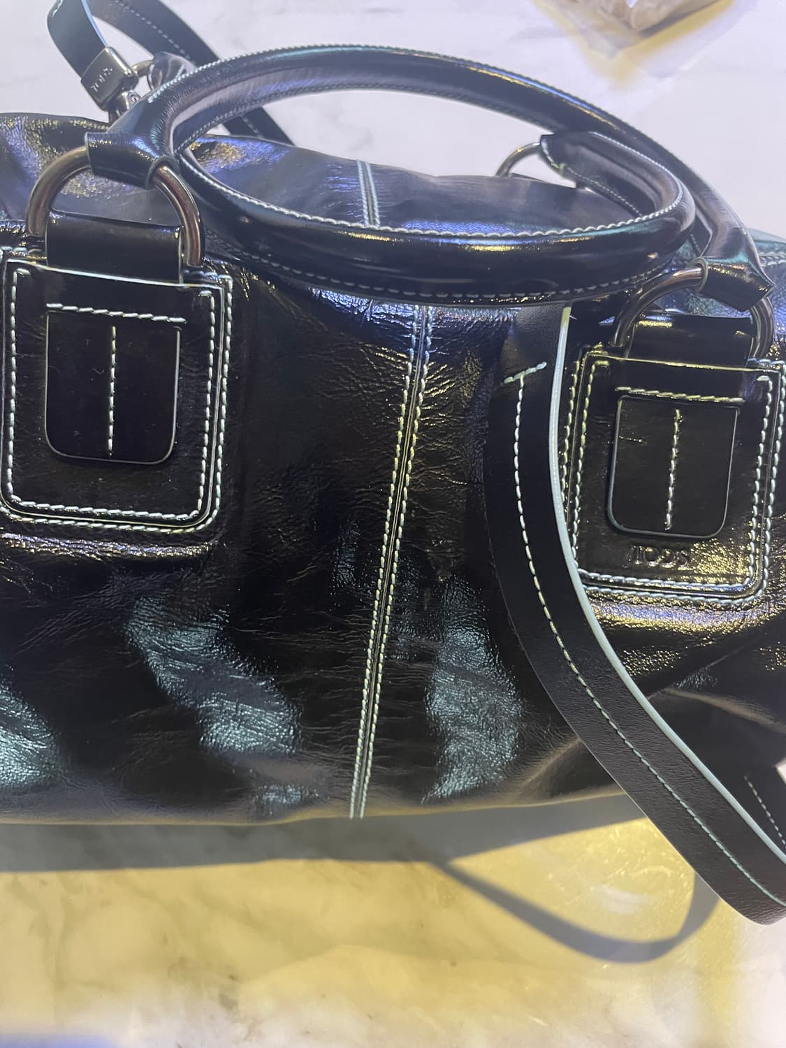 토즈 빈티지 레더 큐브 핸드백 상품이미지2