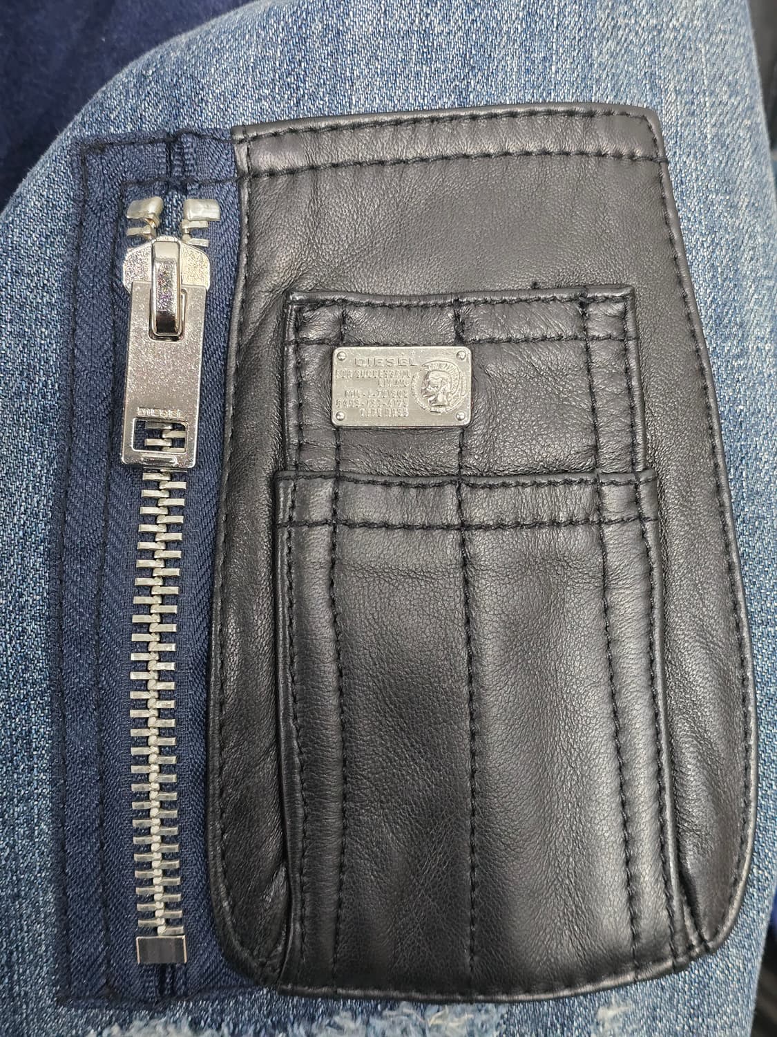 디젤 데님 M1-A 데님 슬리브 봄버 재킷L 상품이미지7