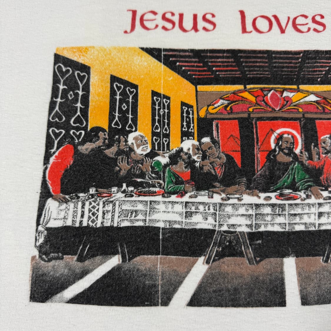 빈티지 90s 최후의 만찬 티셔츠 Jesus Love You 상품이미지5