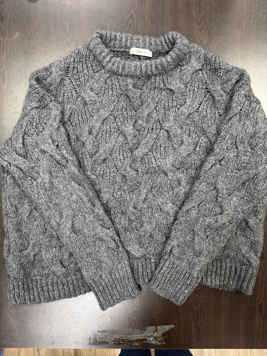 자라 그레이 니트 상품이미지1