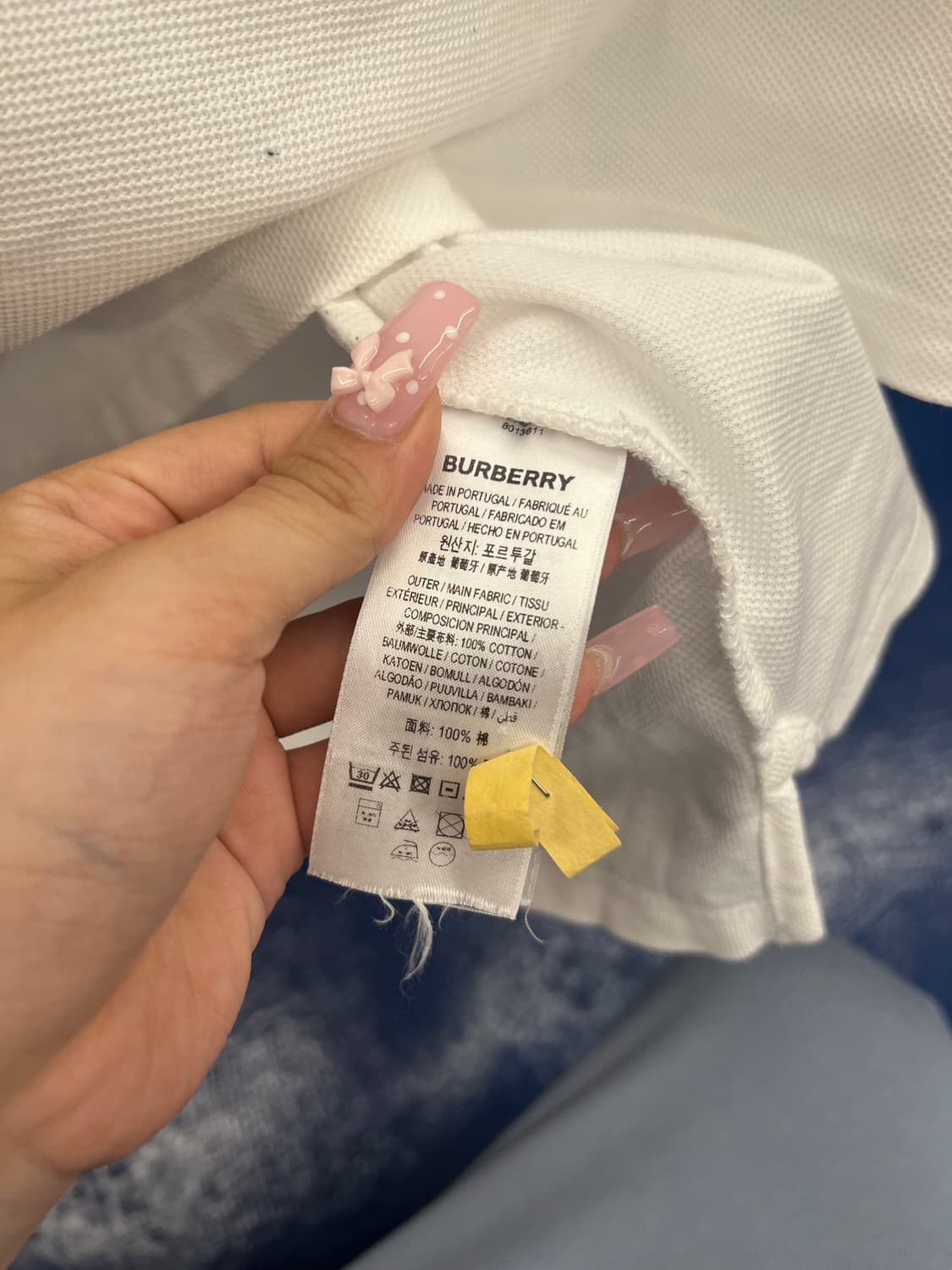 Burberry 버버리 B 반팔 카라티 상품이미지6