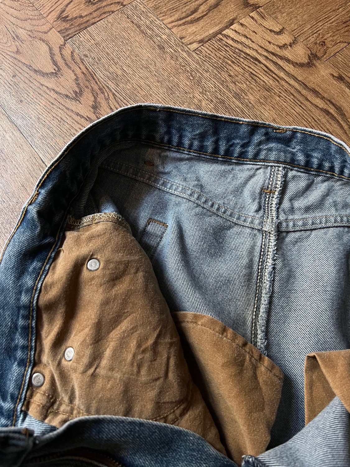 [38]칼하트 USA 빈티지 워싱 워크 데님 팬츠 상품이미지4