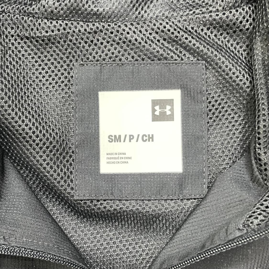 언더아머 후드 바람막이 SM/P/CH 블랙/화이트 상품이미지3