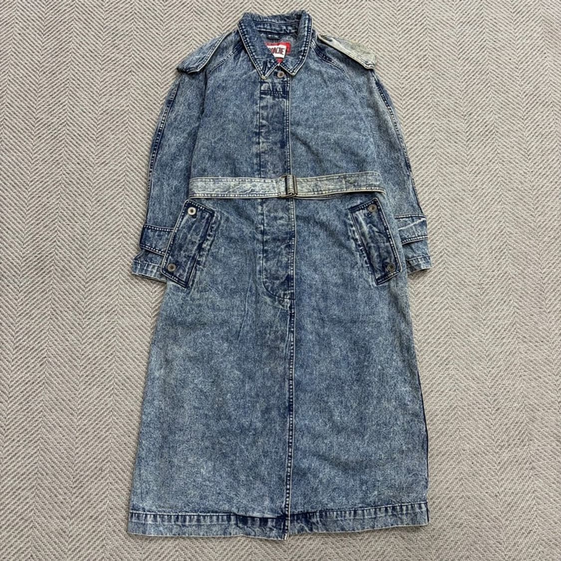 조다쉬 빈티지 워싱 데님 코트 v1832 상품이미지1