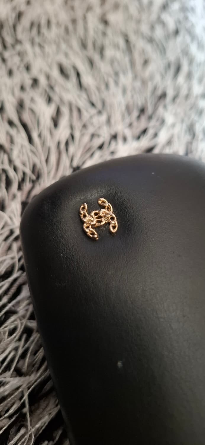 샤넬 안경테 블랙 금장 체인 안경테 상품이미지1