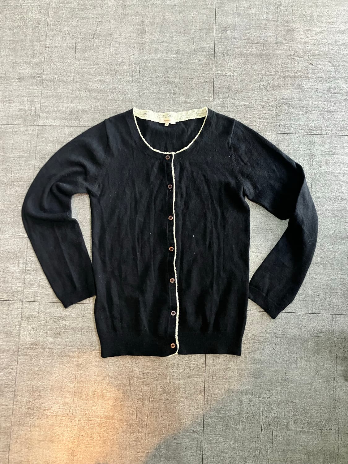 일본빈티지 Musmush 하구미모리걸 달천깔페어리 레이스가디건 상품이미지1