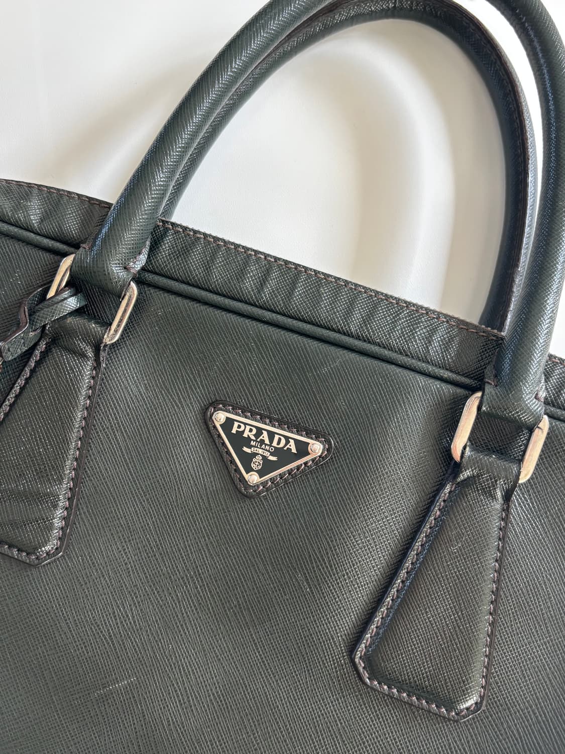 Prada 프라다 사피아노 가죽 브리프케이스 상품이미지4