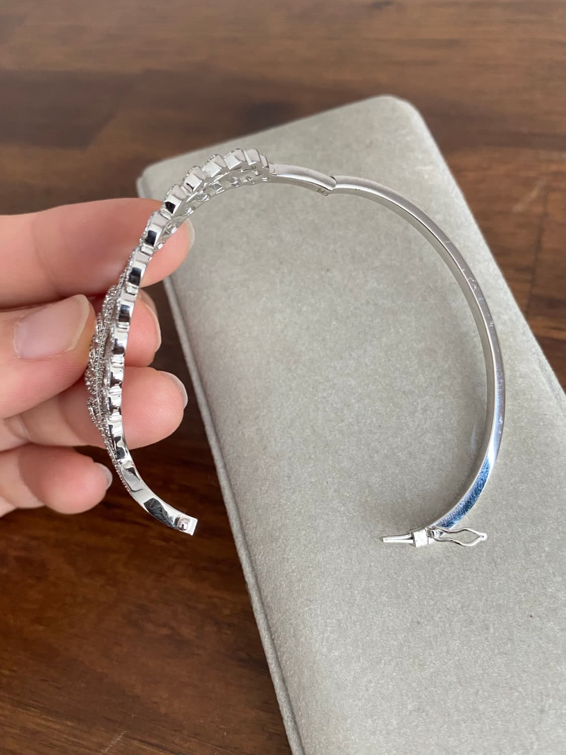 나뭇잎 모티브 실버 팔찌(925) 상품이미지3