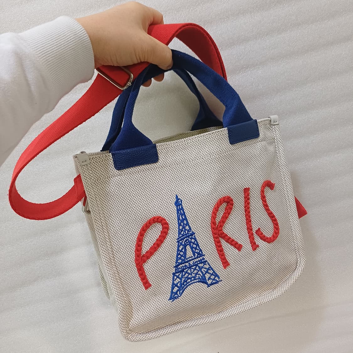 한섬 루즈앤라운지 X 제인마치 파리 캔버스 토드백 M 가방 사랑봉봉 상품이미지5