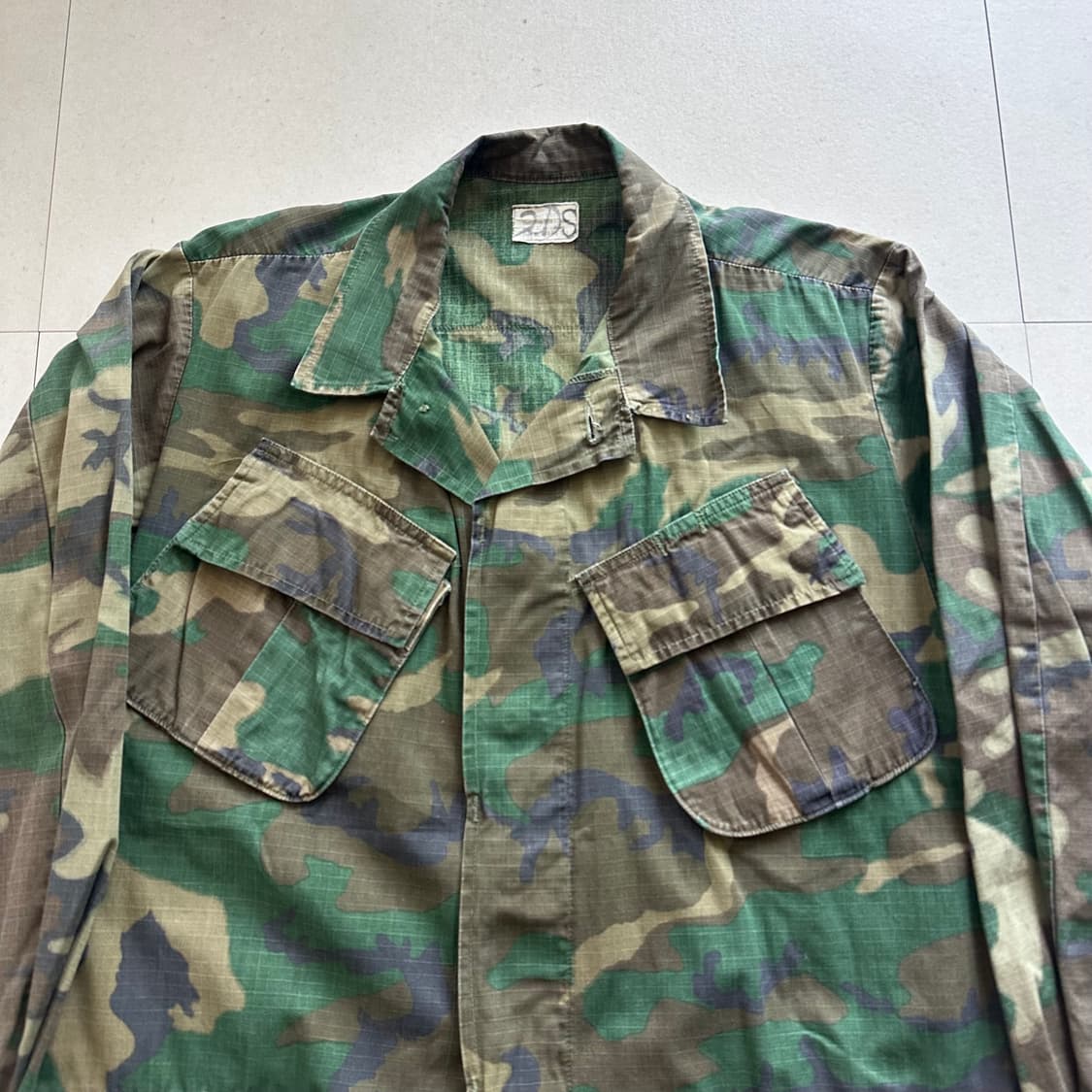 70s 미군 오리지널 ERDL 립스탑 정글퍼티그 자켓 S-R 상품이미지2