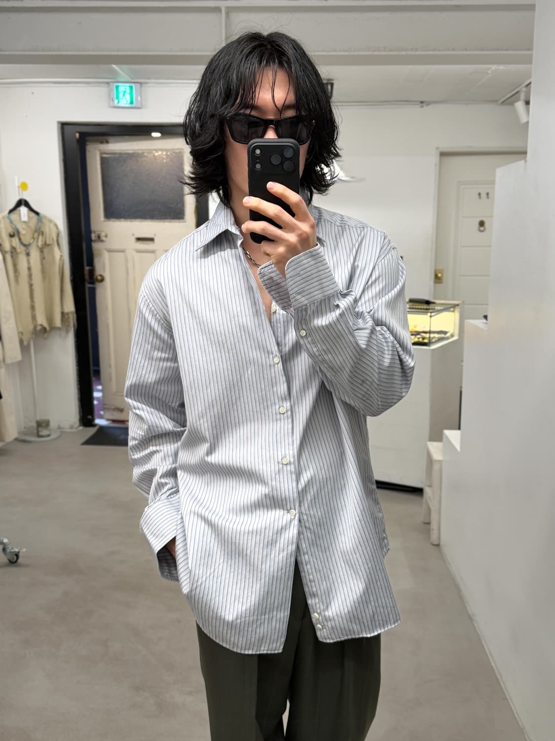 아르마니 스트라이프 셔츠 상품이미지6