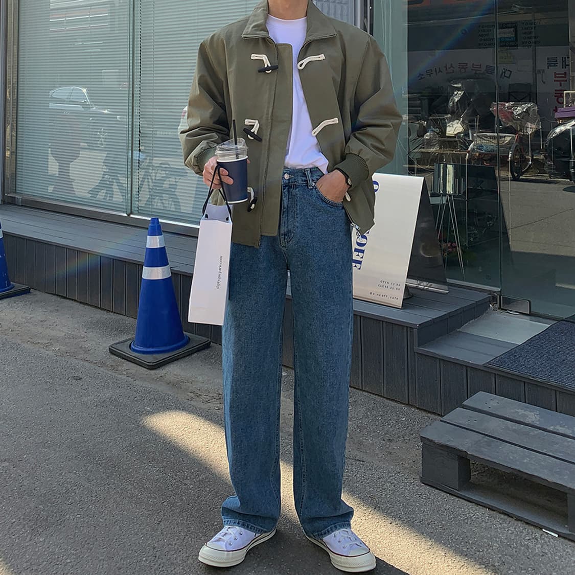 [새생품] 중청 와이드 데님 상품이미지1