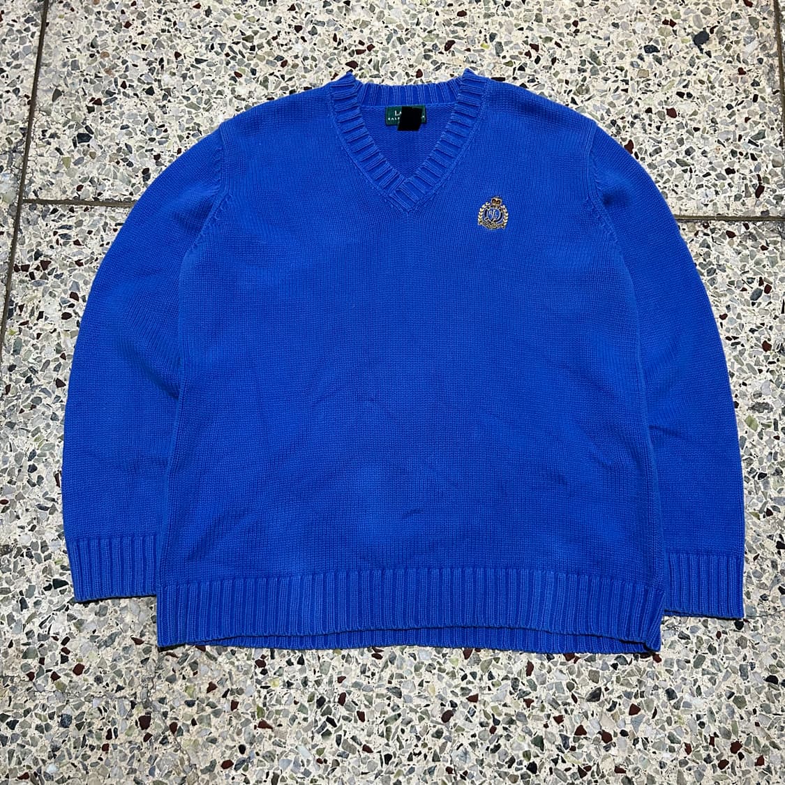 폴로(POLO RalphLauren) 빈티지 블루 브이넥 니트 상품이미지1