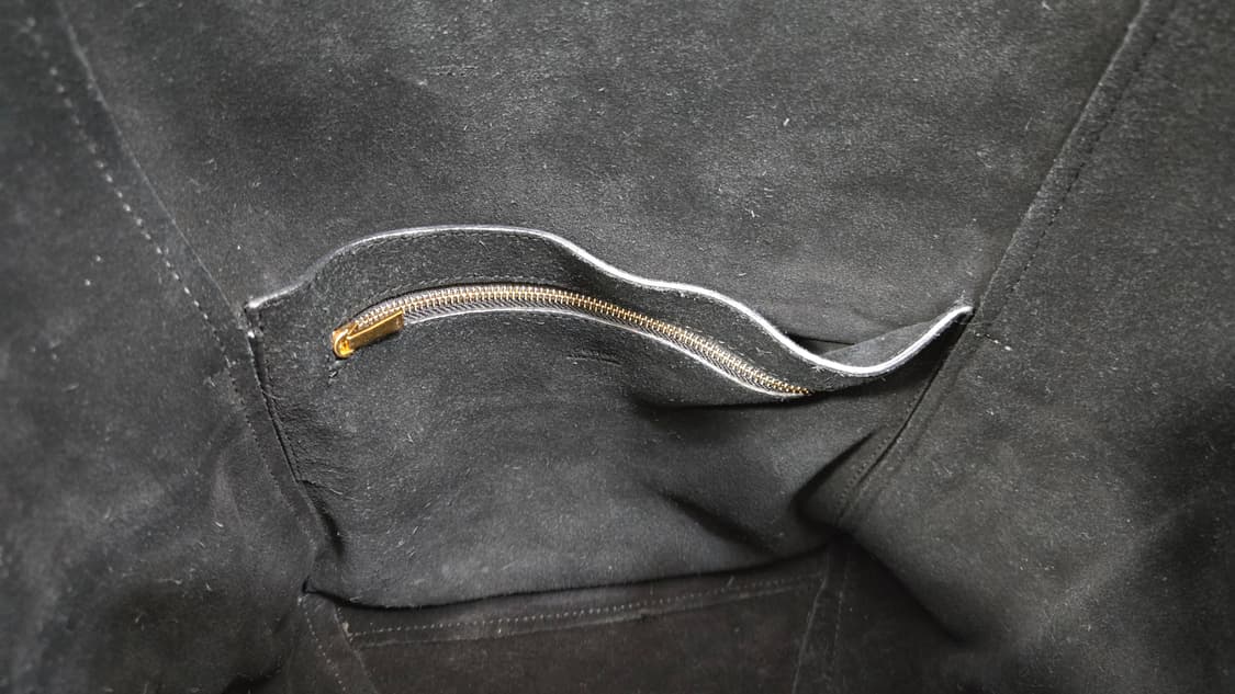 셀린느 정품 소프트 그레인드 카프스킨 상글 스몰 버킷백 블랙 상품이미지8