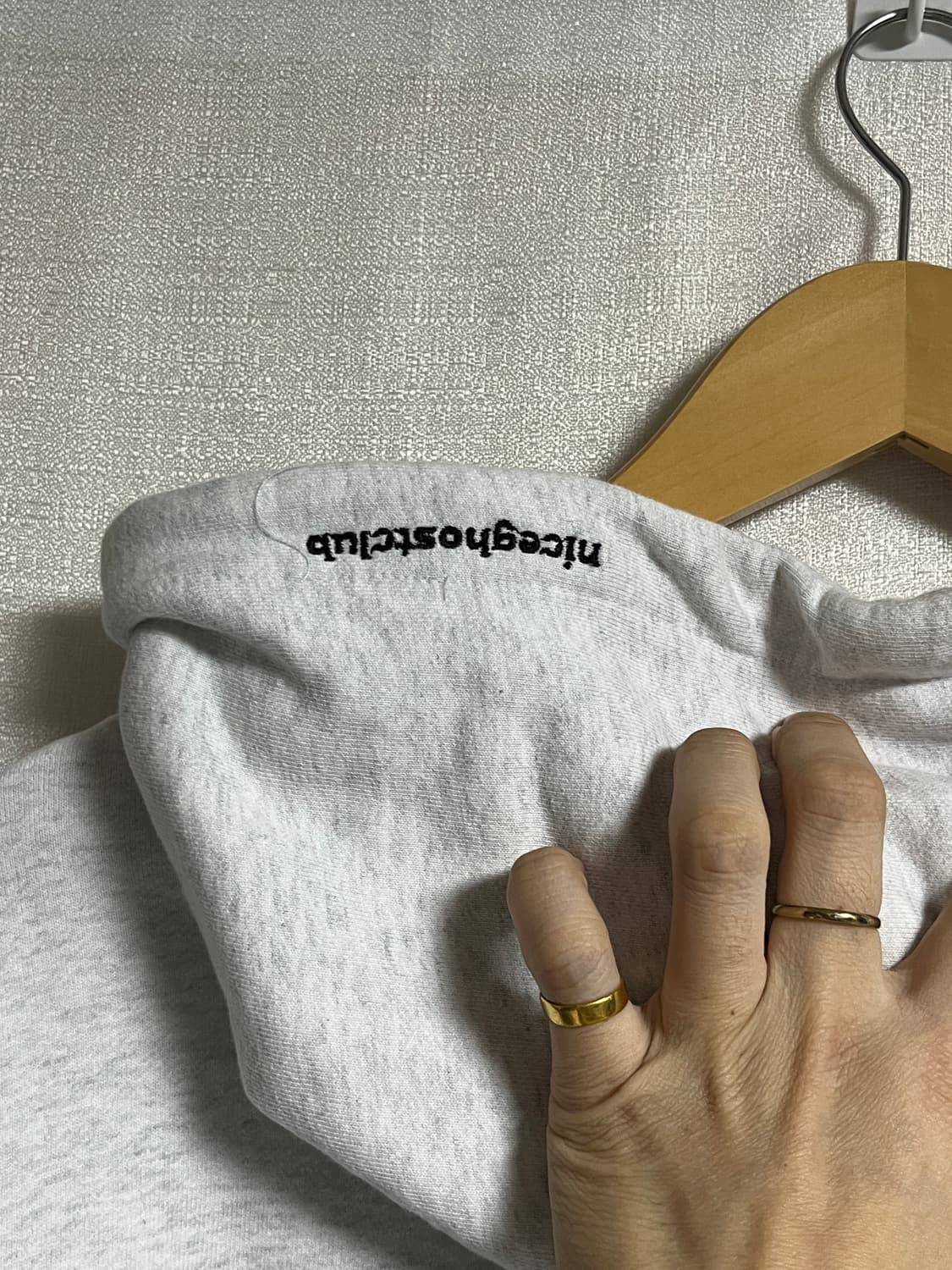 나이스고스트클럽 오버핏 후드티셔츠 L 상품이미지7