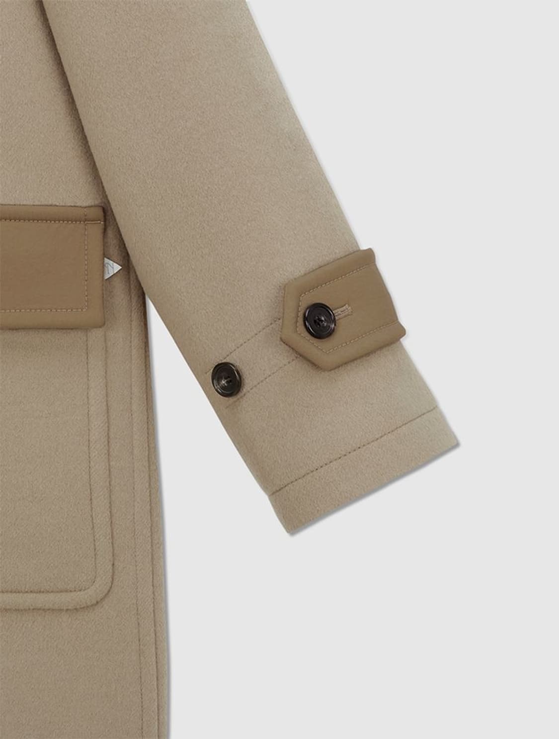 새상품 정가 80만원 노이스 울캐시미어 더플코트, 울캐시미어 떡볶이코트 상품이미지4