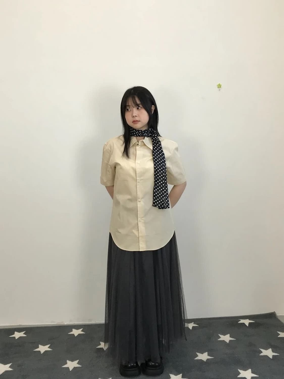 PPFM Beige Minimal Short Sleeve Shirt 상품이미지1