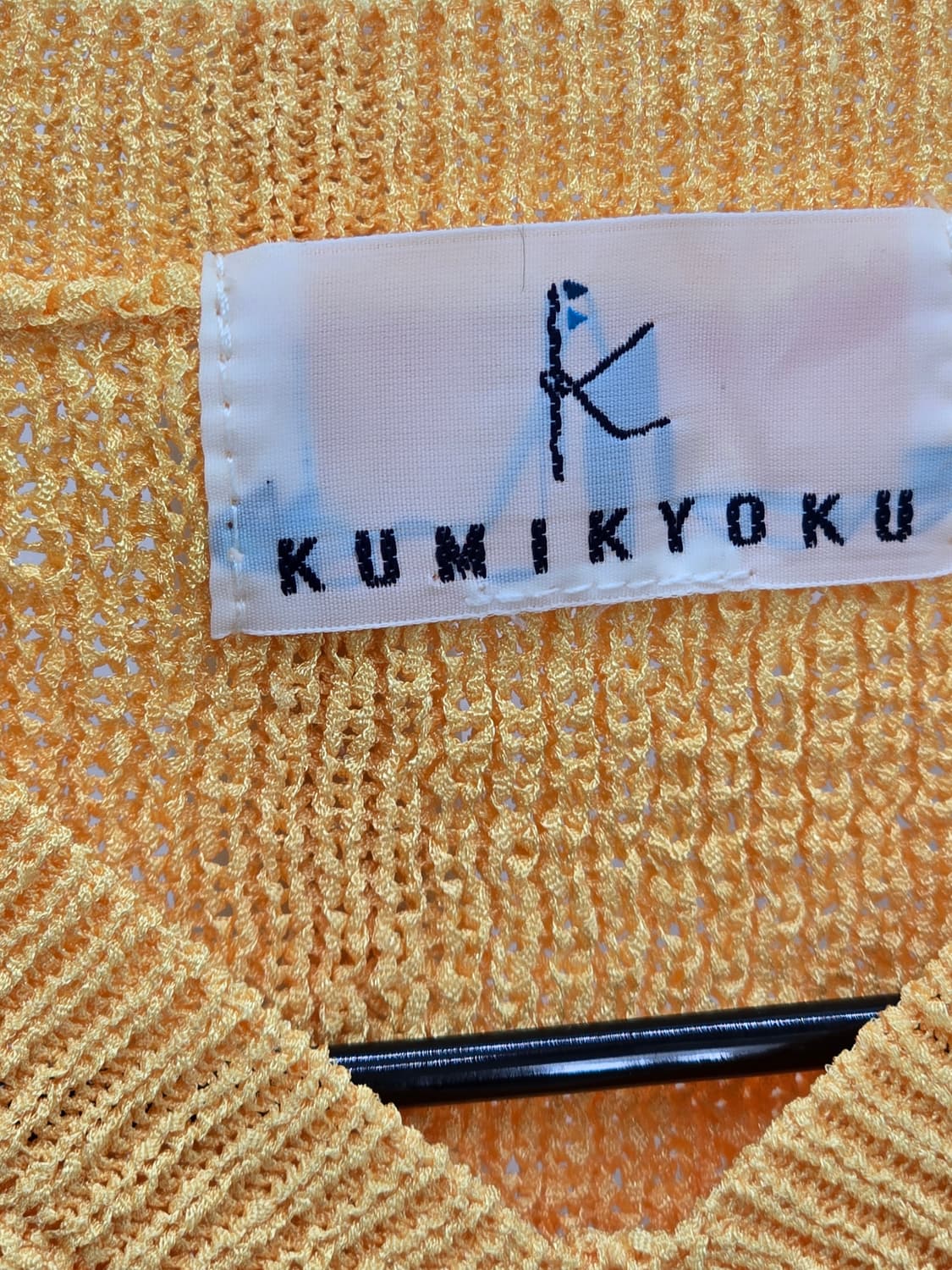 KUMIKYOKU 옐로우 V넥 니트 (40) 상품이미지8