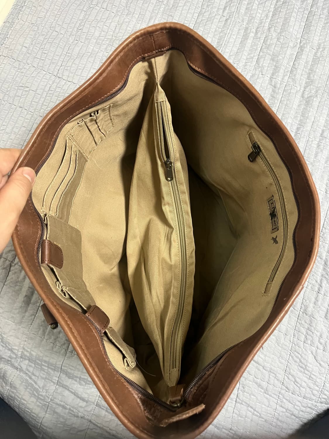 [OS] L.L.BEAN 엘엘빈 브라운 레더 토트백 상품이미지10