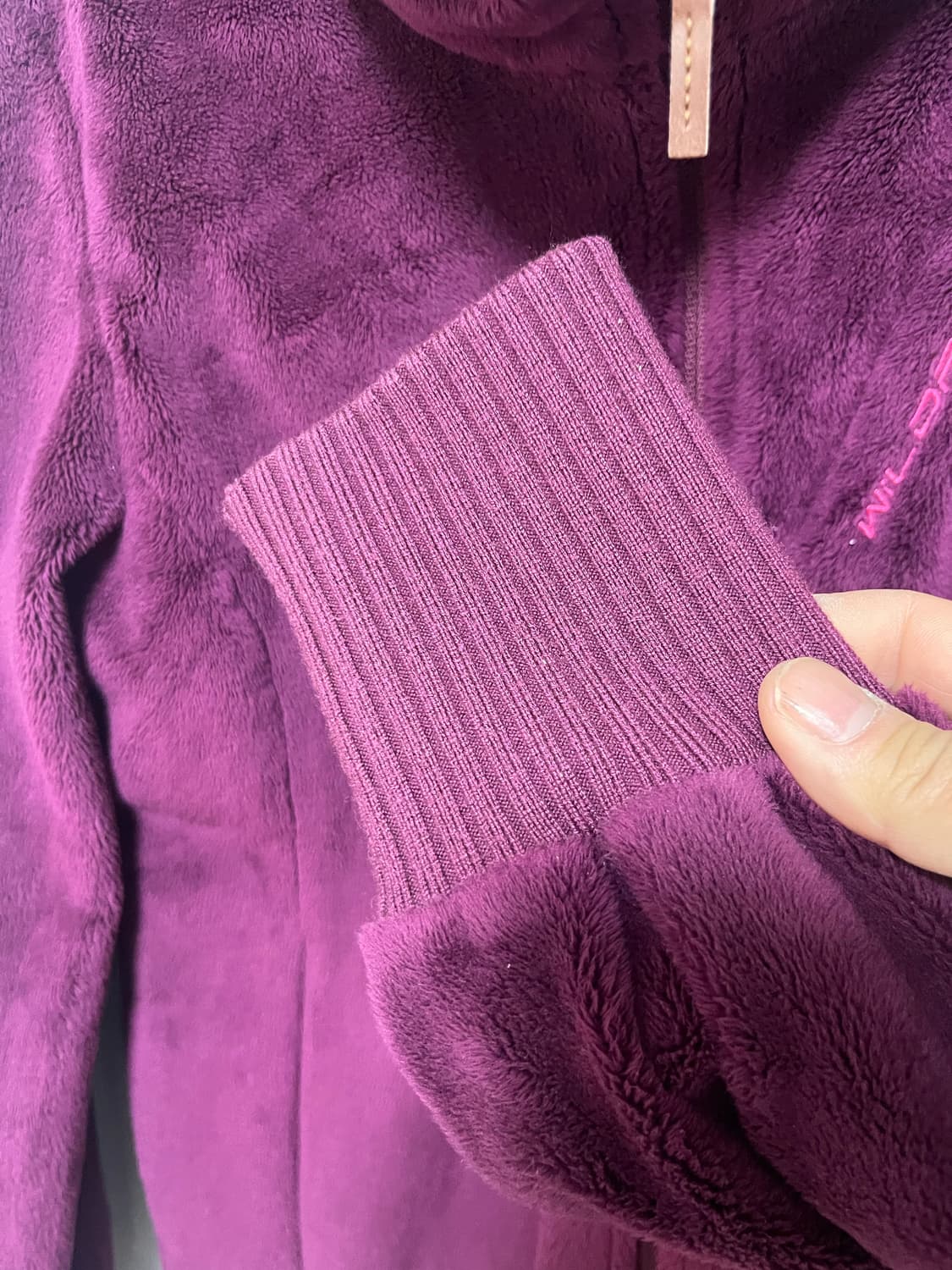 와일드 로즈 여성 플리스 자켓 퍼플 상품이미지4