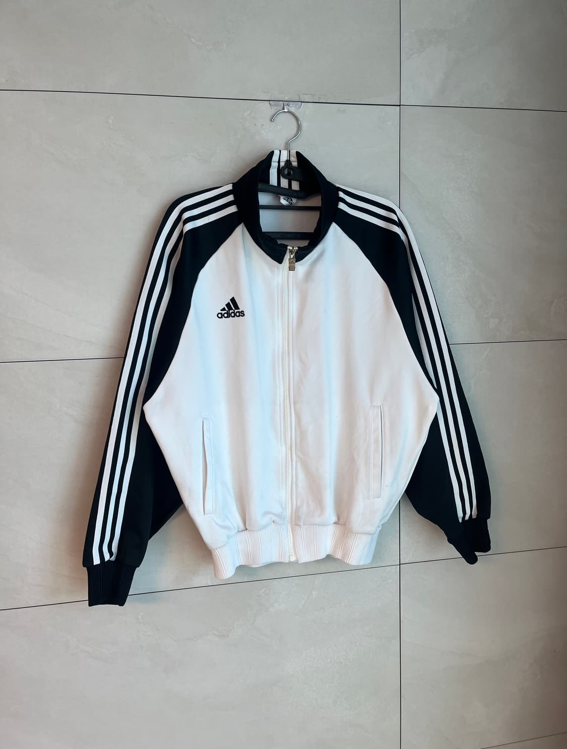 90s 재팬라인 아디다스x데상트 흰,검 대장 져지 [L] 상품이미지3