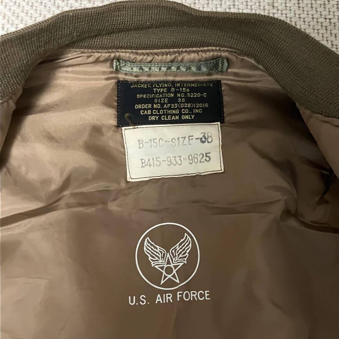 USAF B-15C 항공 점퍼 38 상품이미지5