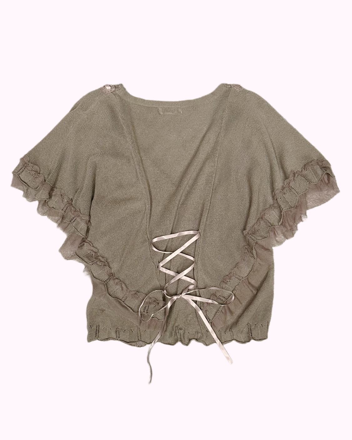 lace-up ribbon cardigan 상품이미지6