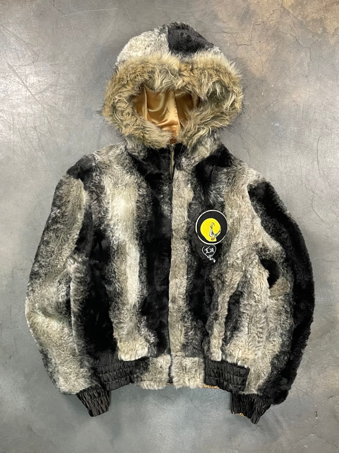 Lot29 트위티 리버시블 크롭 퍼 후드 자켓 상품이미지1